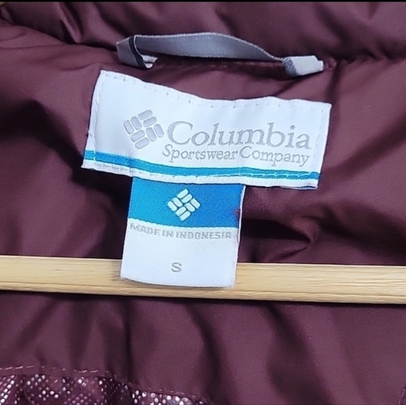 Columbia Jacket Quilted Water Resistant Winter Coat Removable Hood sz S - Picture 8 of 10